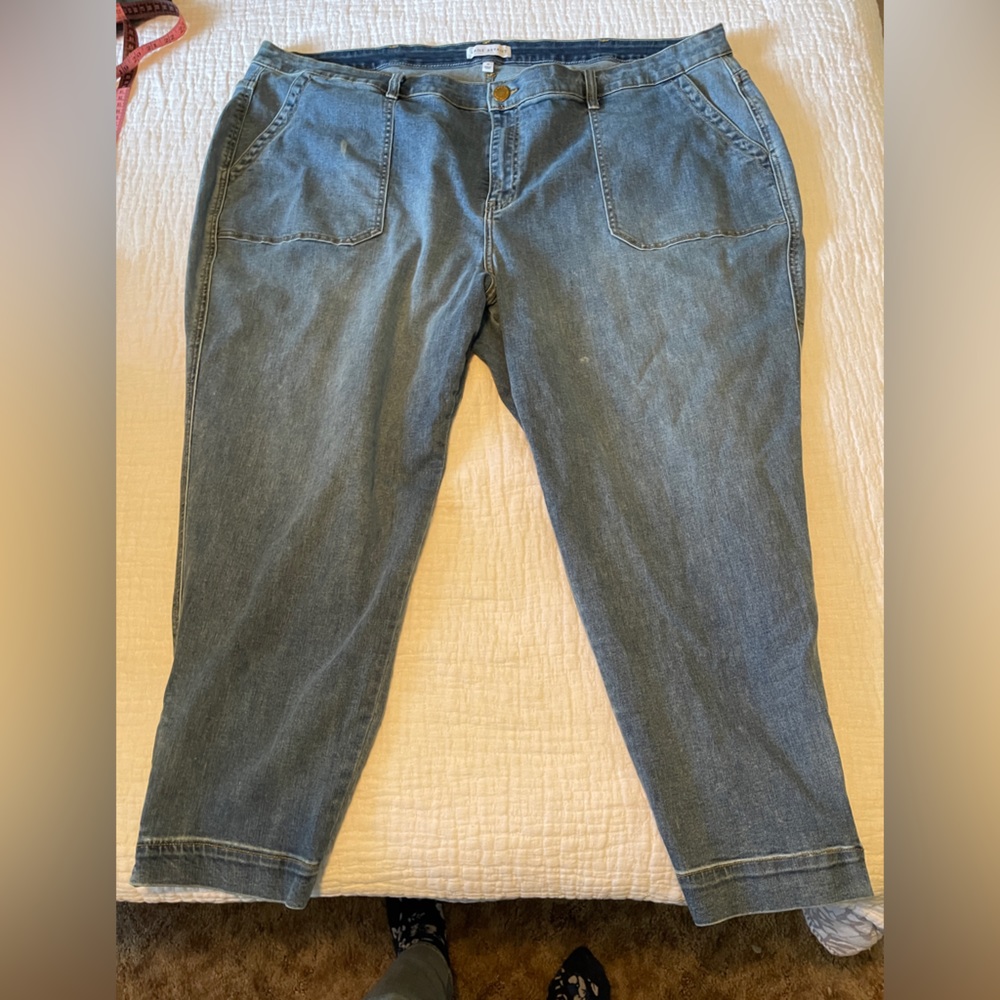Lane Bryant Signature Fit Boyfriend Jogger Jean - Light Wash - Size 28